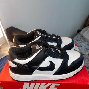 Nike Black and White Dunk Sneakers Classic Design